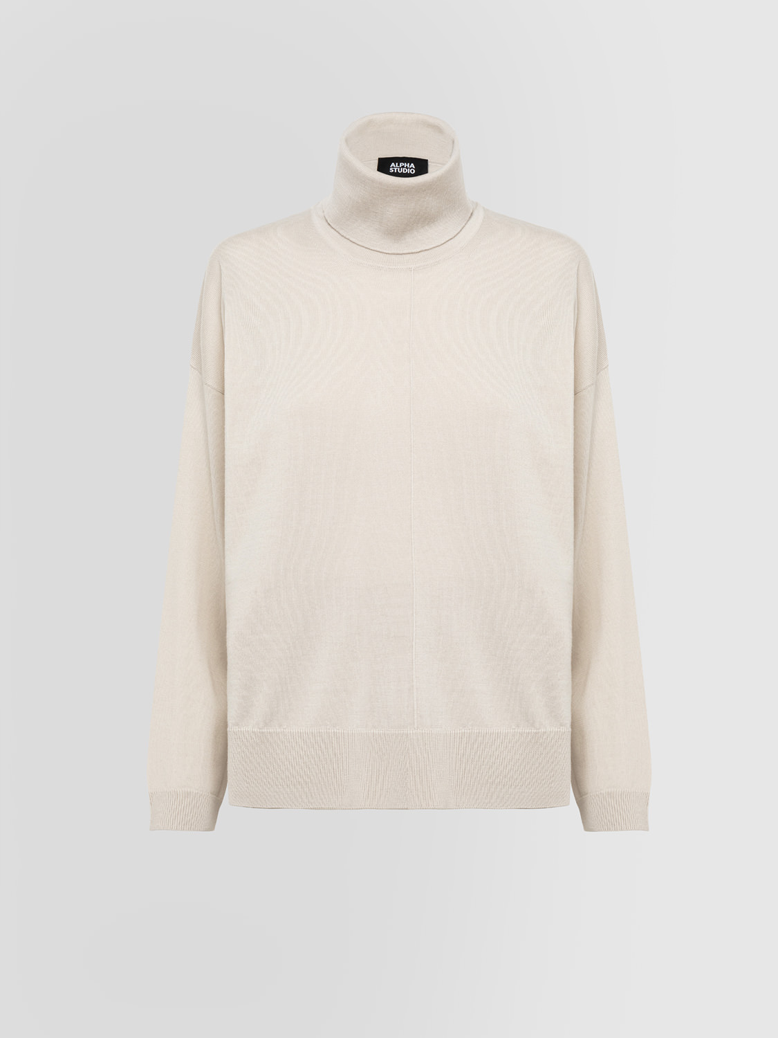 Alpha Studio Layers Turtle Neck Sweater With Slits