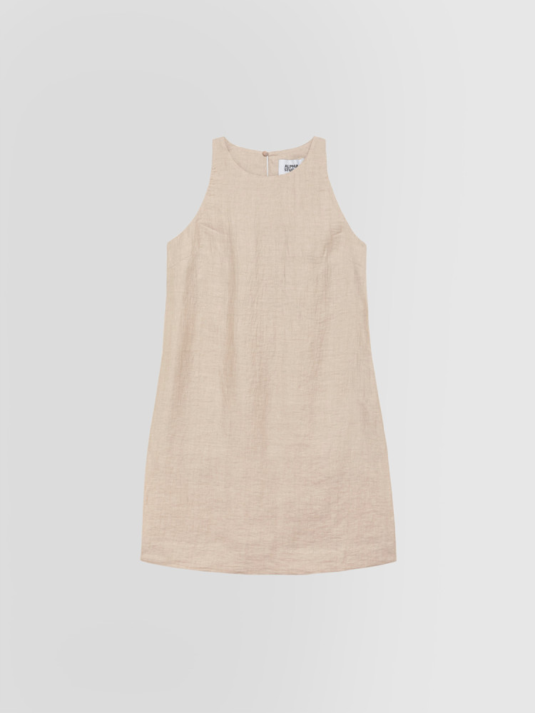SHORT LINEN DRESS