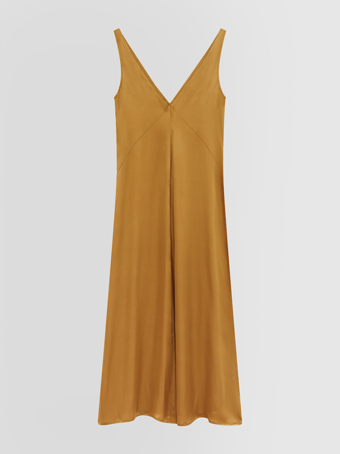 ALPHA STUDIO: VESTIDO DE SEDA SATINADA