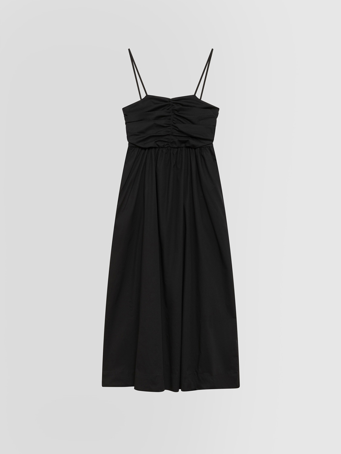 CRINKLED POPLIN DRESS