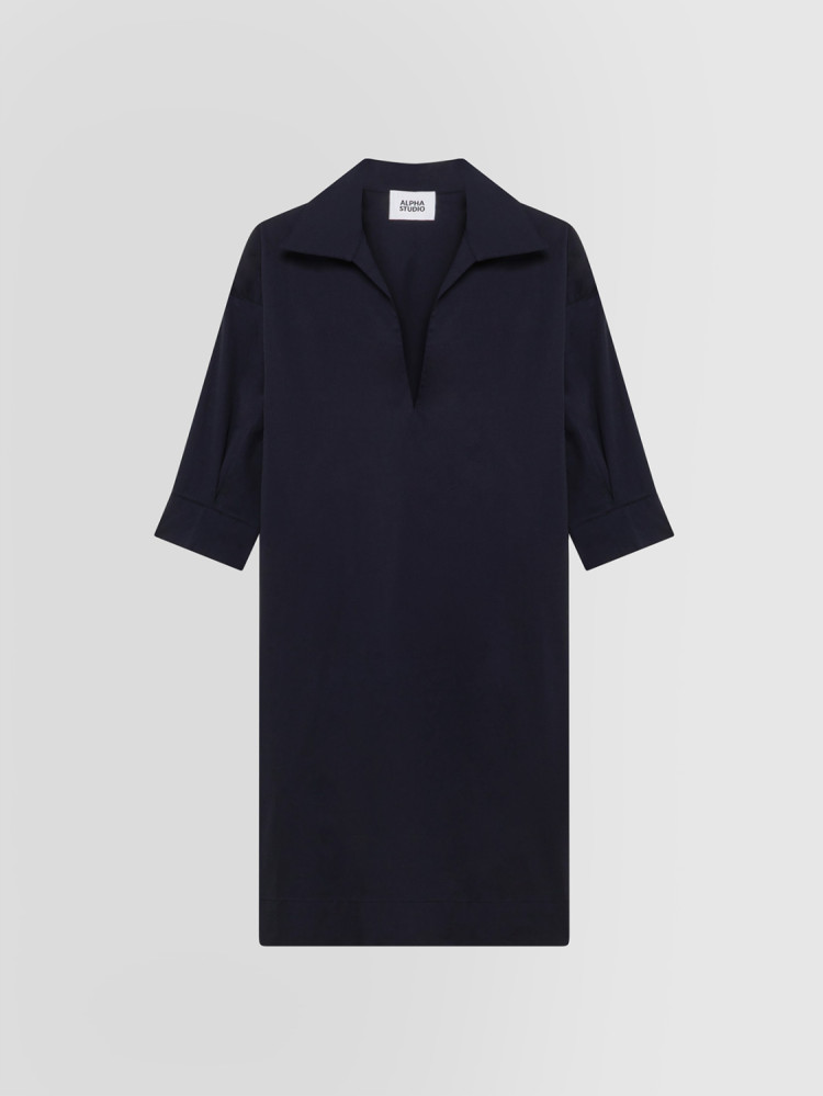 POLO DRESS IN POPLIN