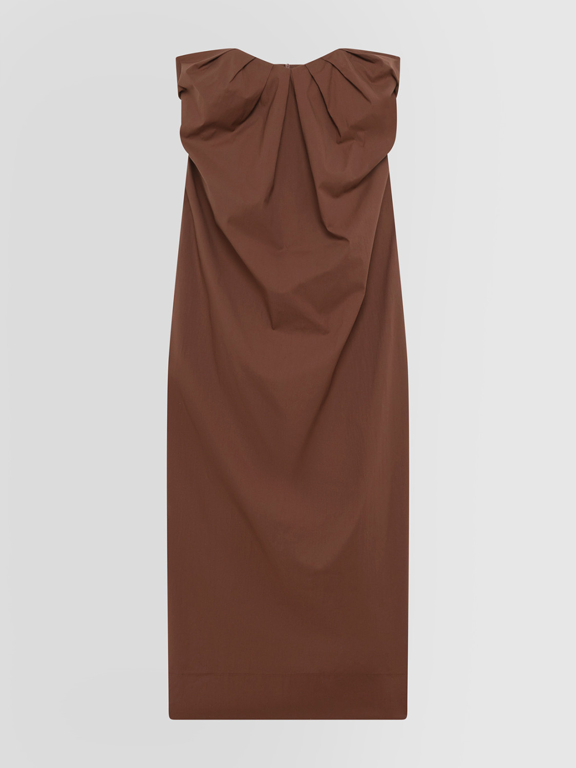 ALPHA STUDIO: VESTIDO ESCOTE EN CORAZÓN DE ALGODÓN TÉCNICO