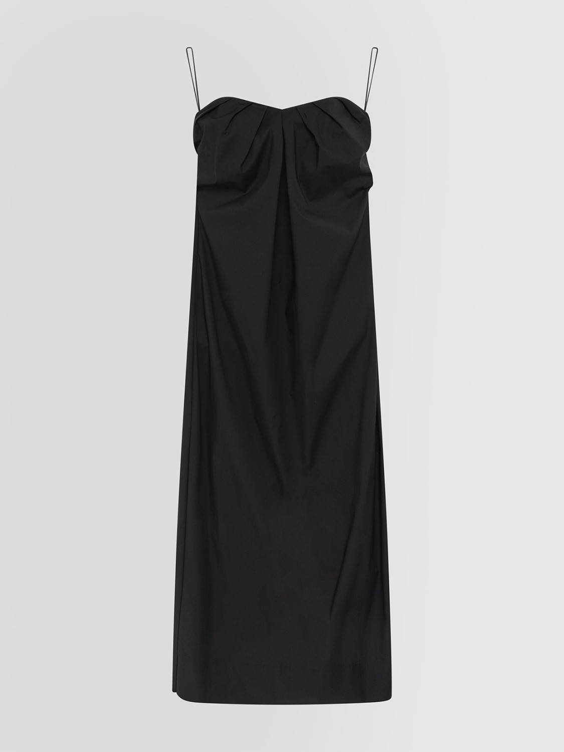 ALPHA STUDIO: VESTIDO ESCOTE CORAZÓN EN ALGODÓN TÉCNICO