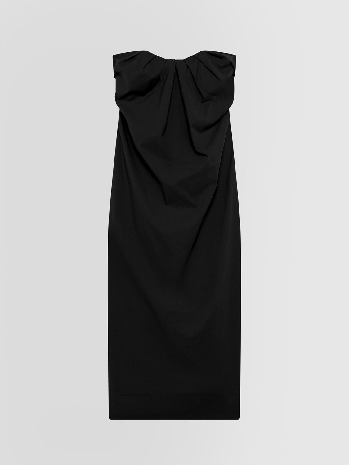 ALPHA STUDIO: VESTIDO ESCOTE CORAZÓN EN ALGODÓN TÉCNICO