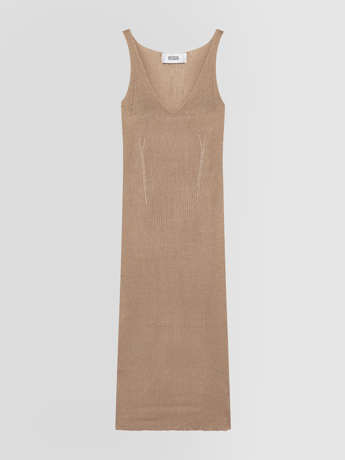 ALPHA STUDIO: VESTIDO EFECTO HUMEDO