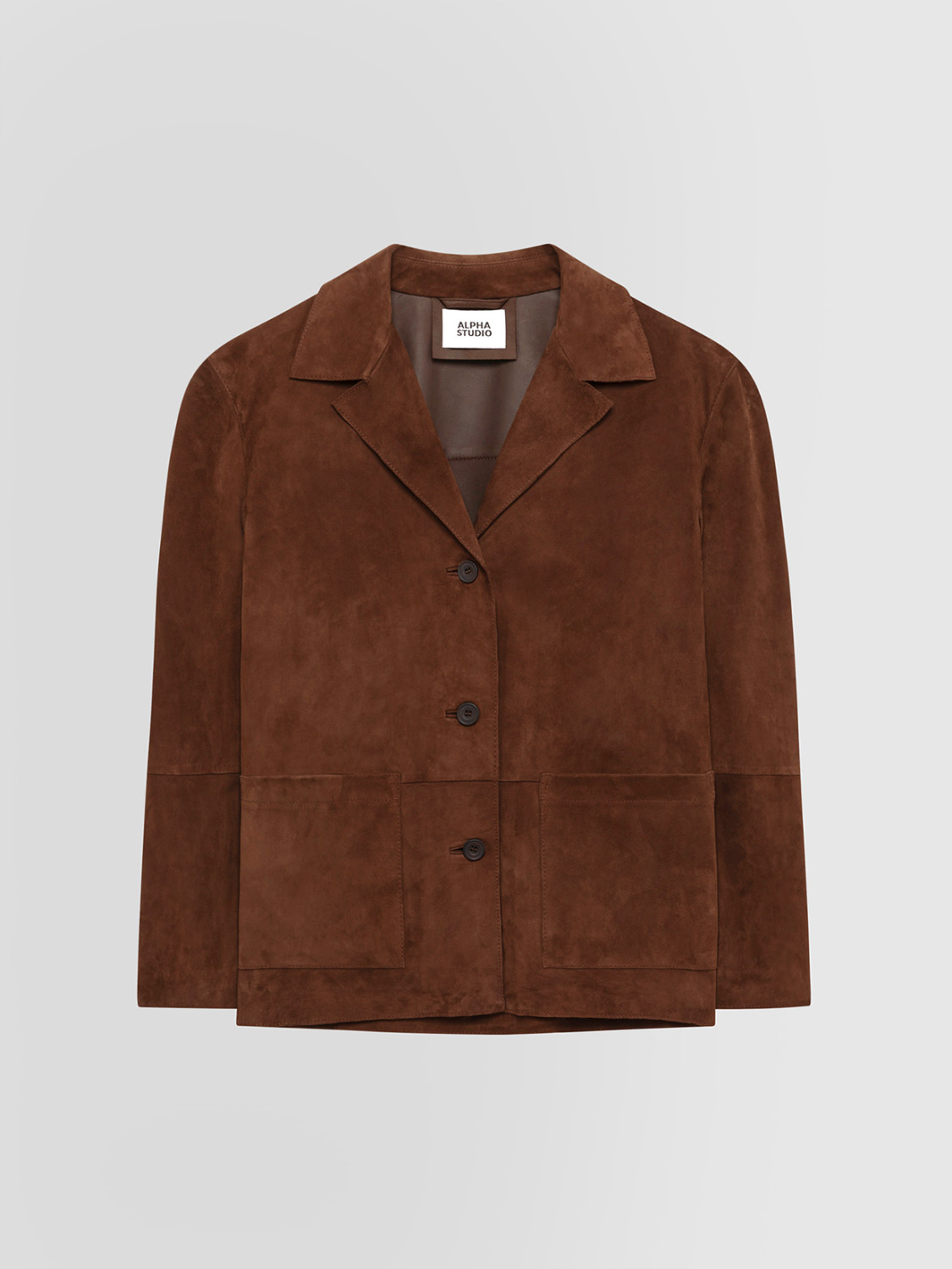 ALPHA STUDIO: BLAZER EN DAIM