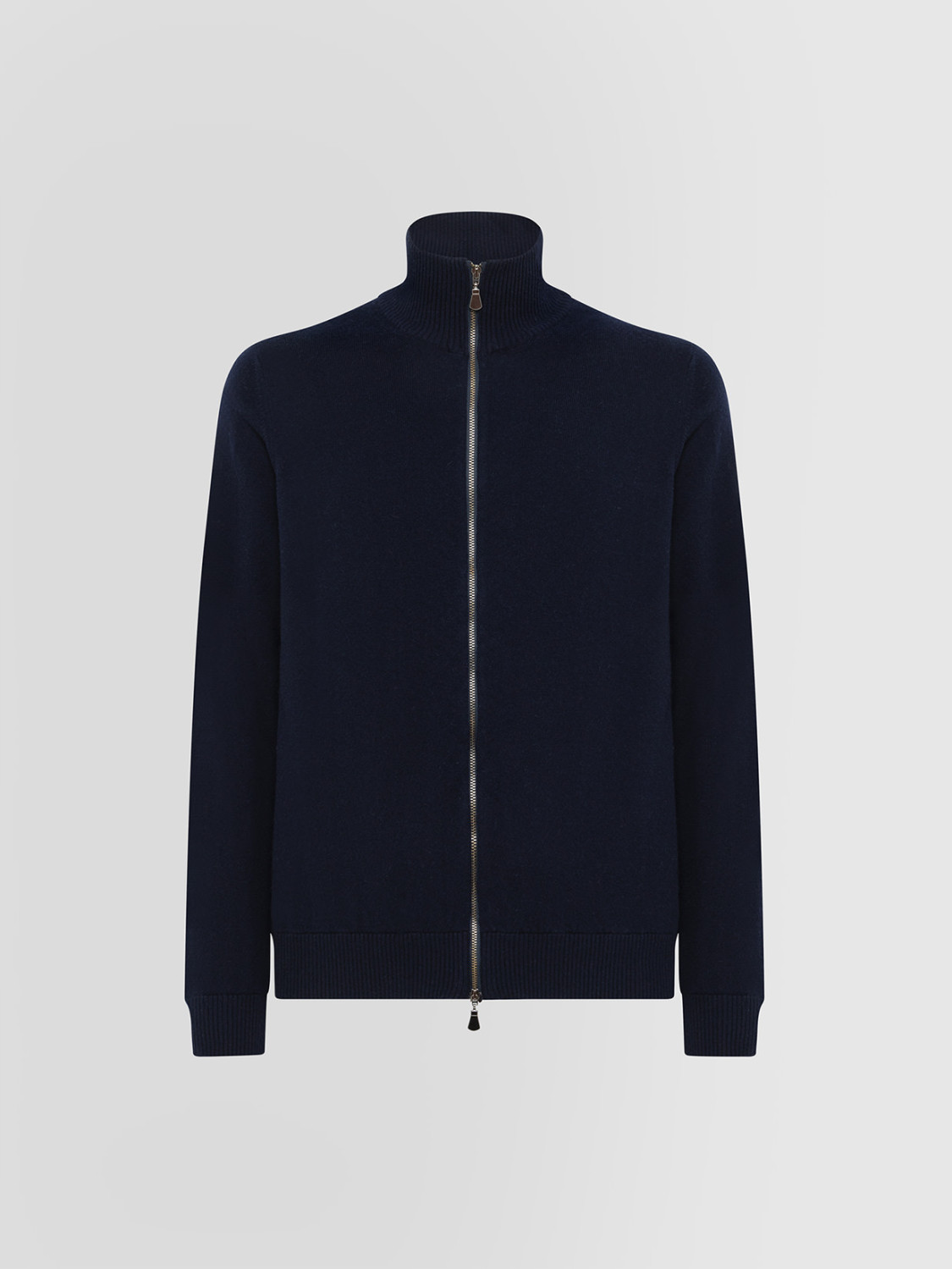 ALPHA STUDIO: BASIC BLOUSON IN CASHMERE WITH ZIP