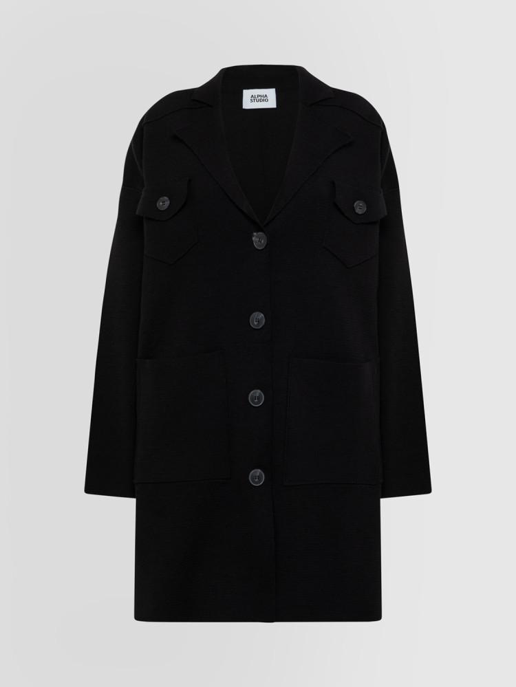 CABAN IN MAGLIA STOFFA