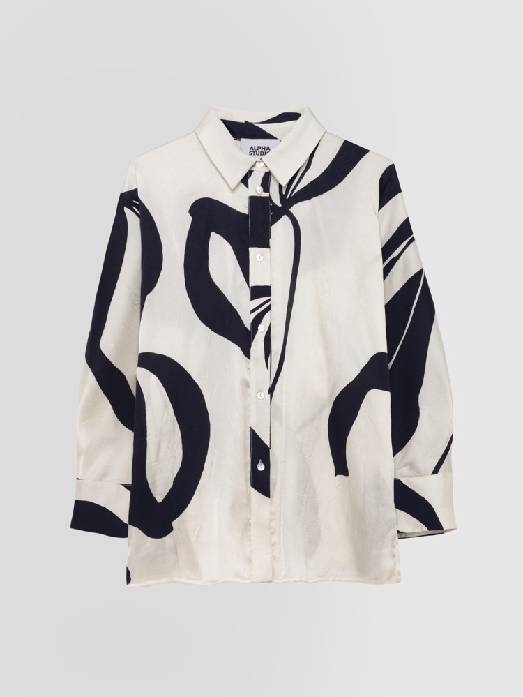 CRINKLE FLOWER SHIRT