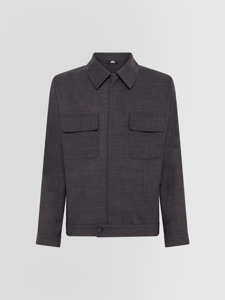 SHIRT IN LIGHT WOOL