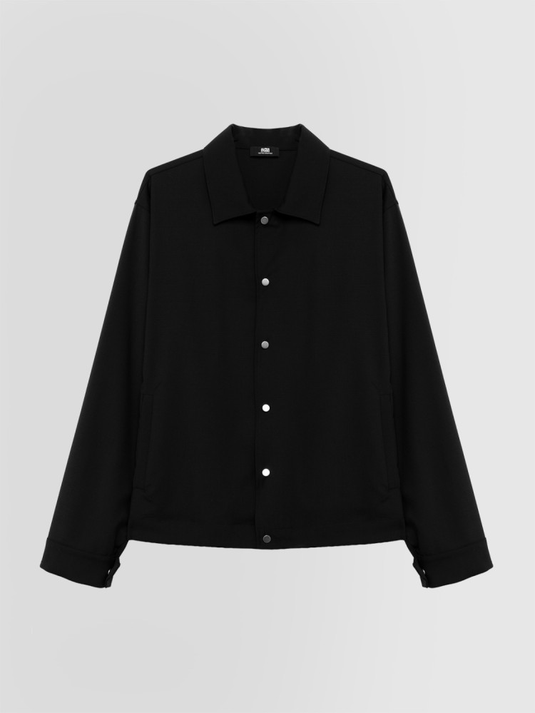 CAMICIA OVER IN TELA DI LANA