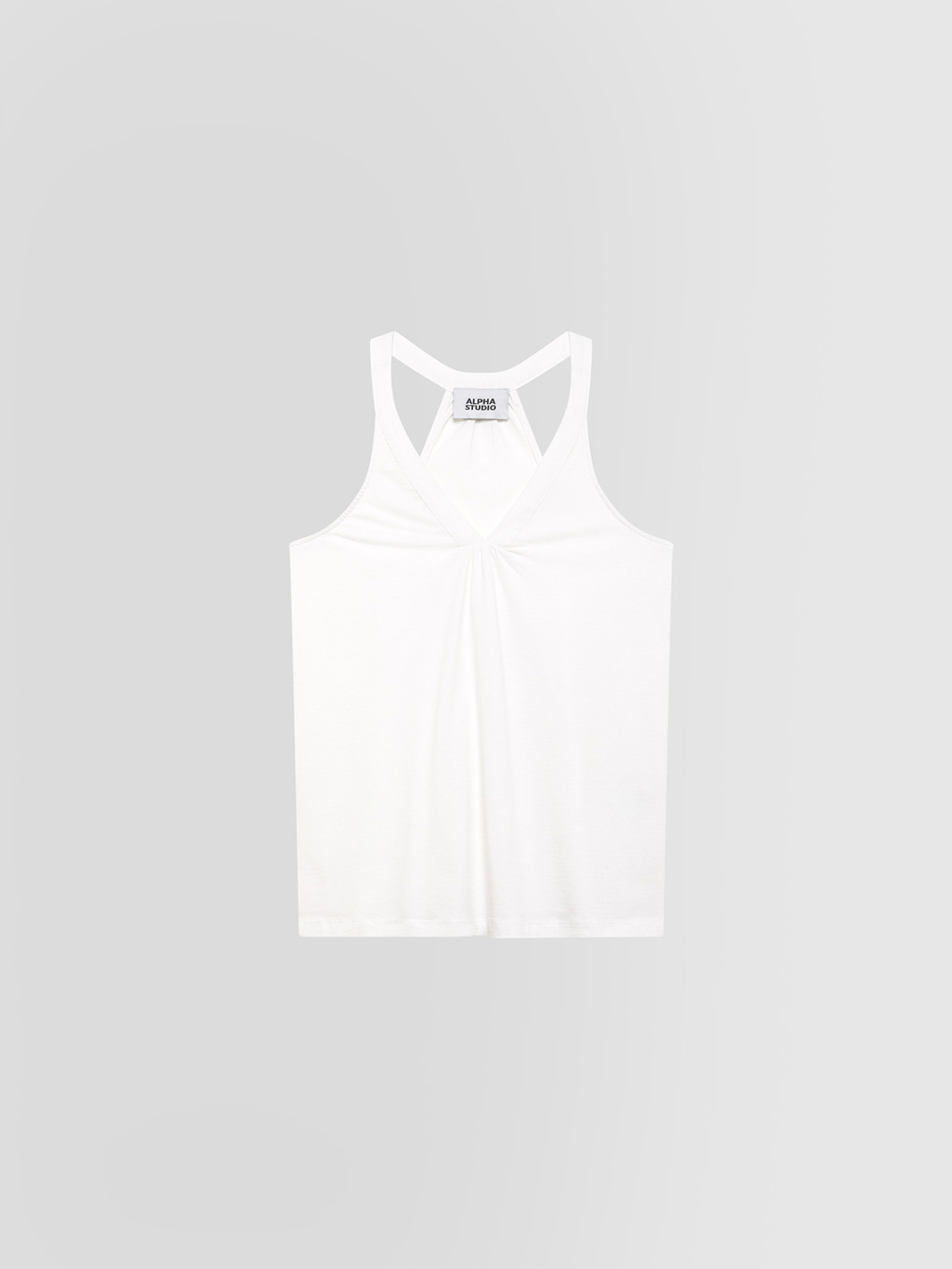 ALPHA STUDIO: STRETCH JERSEY TANK TOP