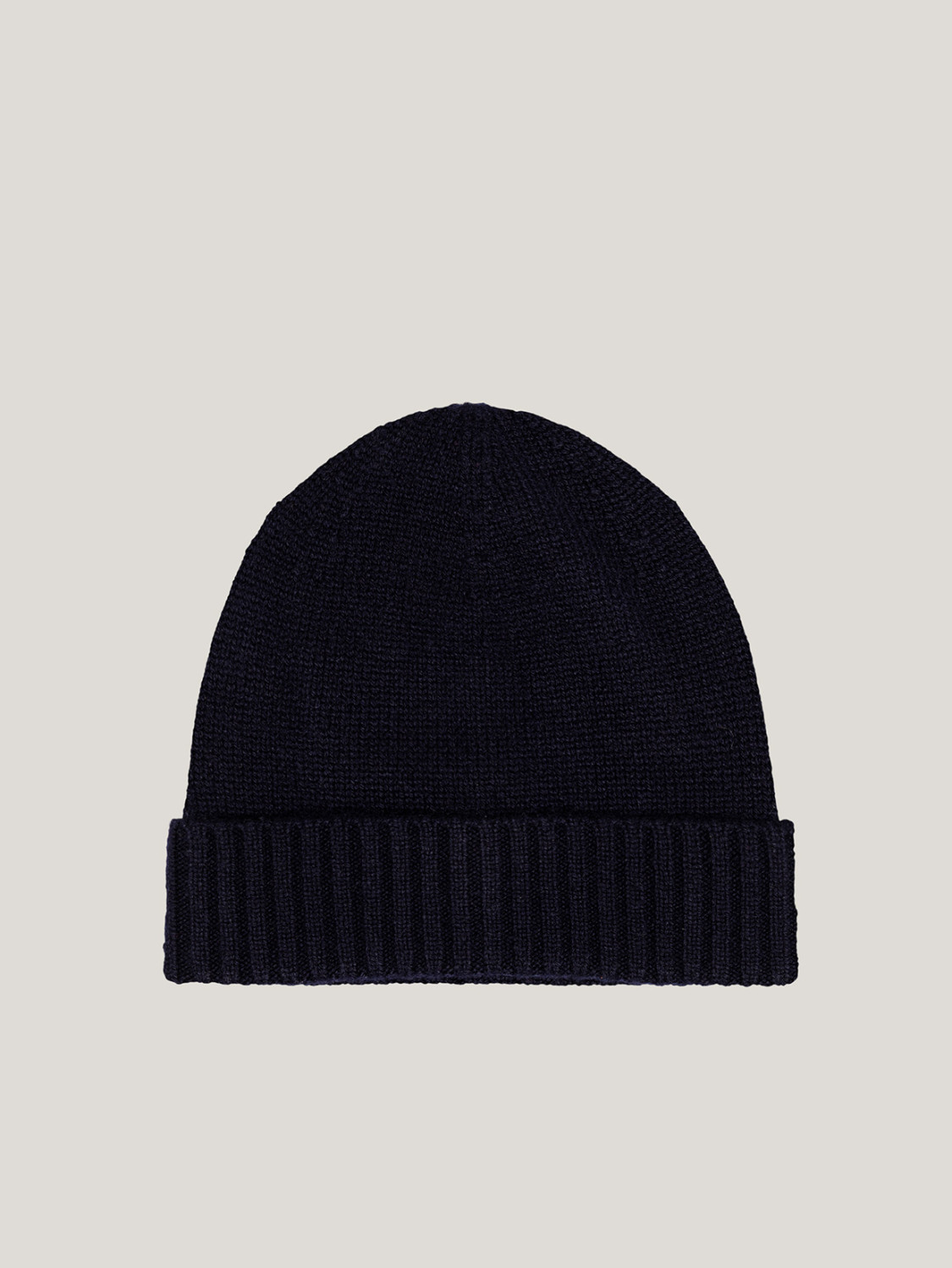 ALPHA STUDIO: GORRO DE PUNTO LISO EN CACHEMIRA