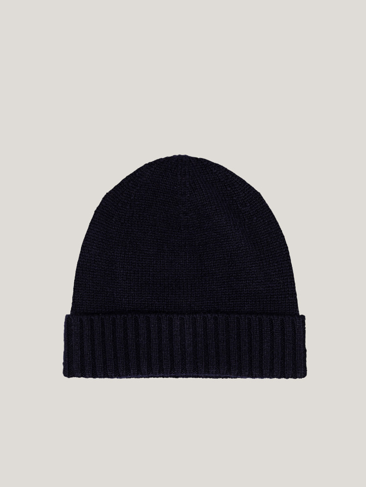 GORRO DE PUNTO LISO EN CACHEMIRA