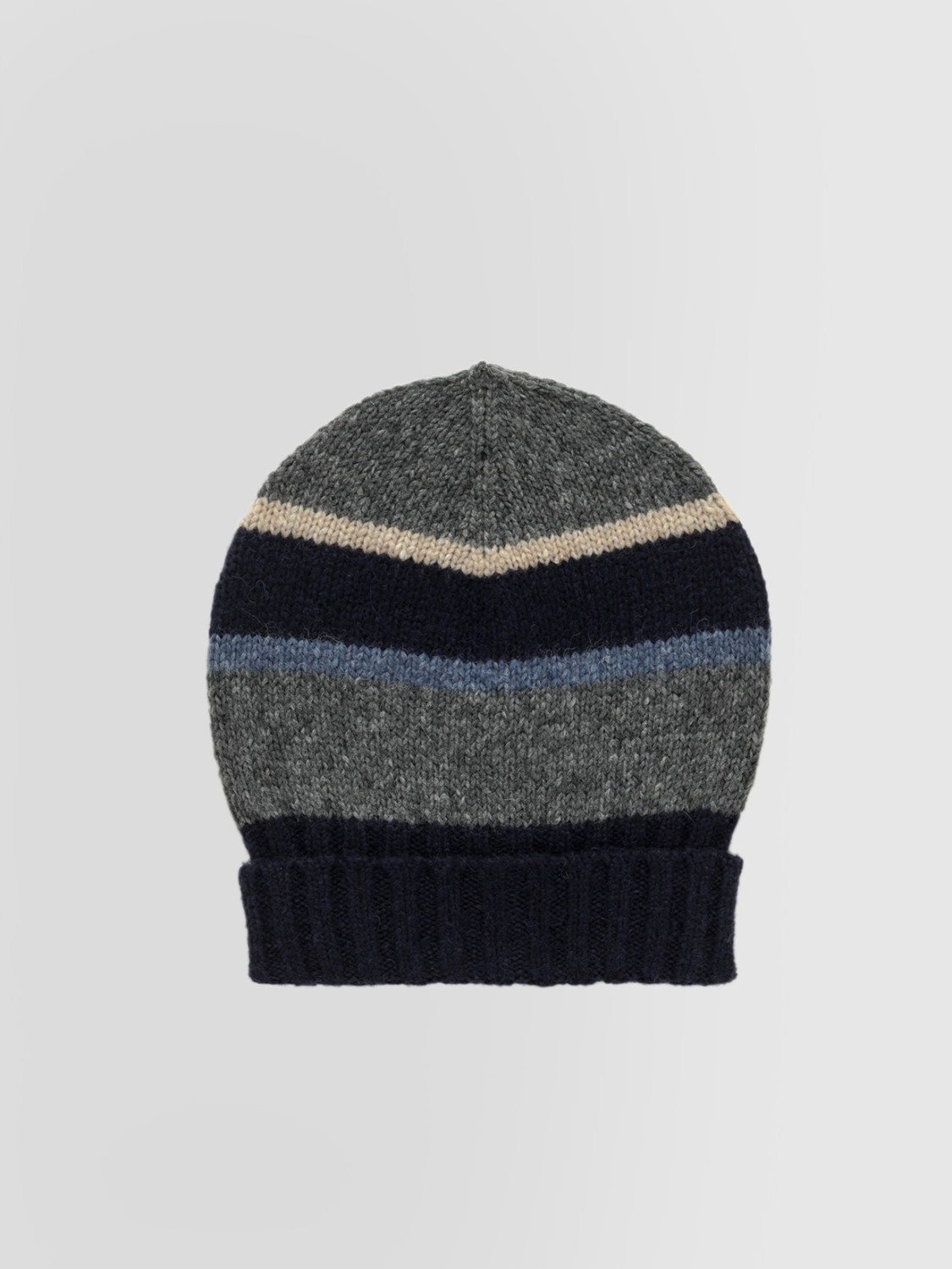ALPHA STUDIO: STRIPE HAT IN ALPACA