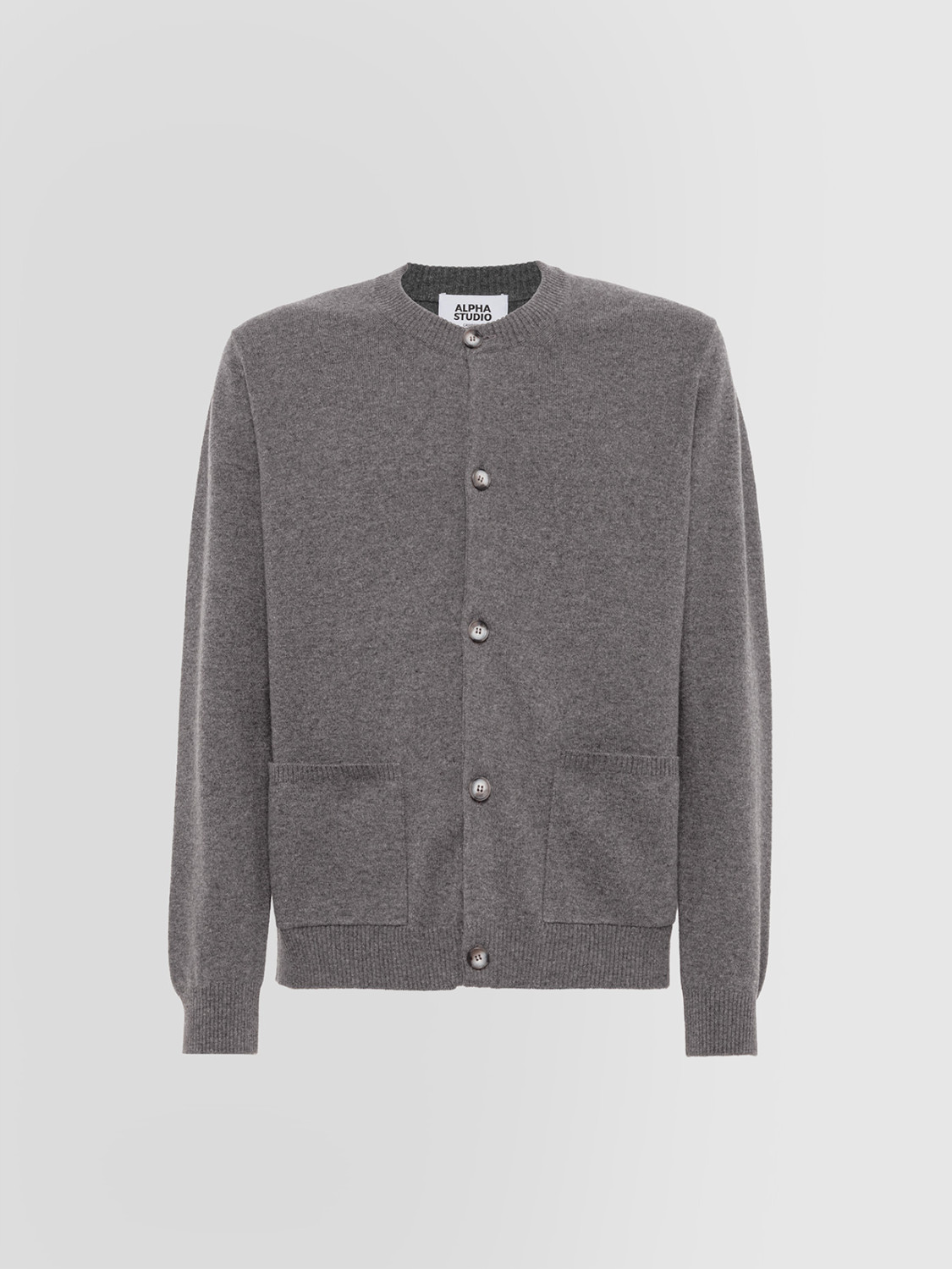 ALPHA STUDIO: CARDIGAN BASIC IN CASHMERE