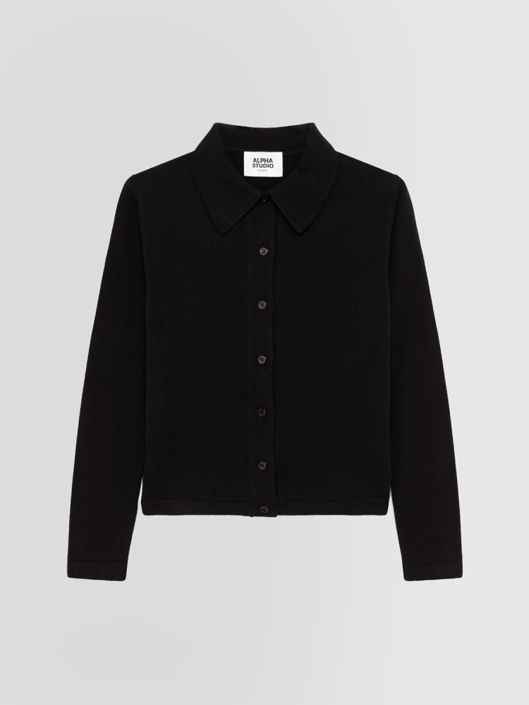 SHIRT CARDIGAN IN CASHMERE