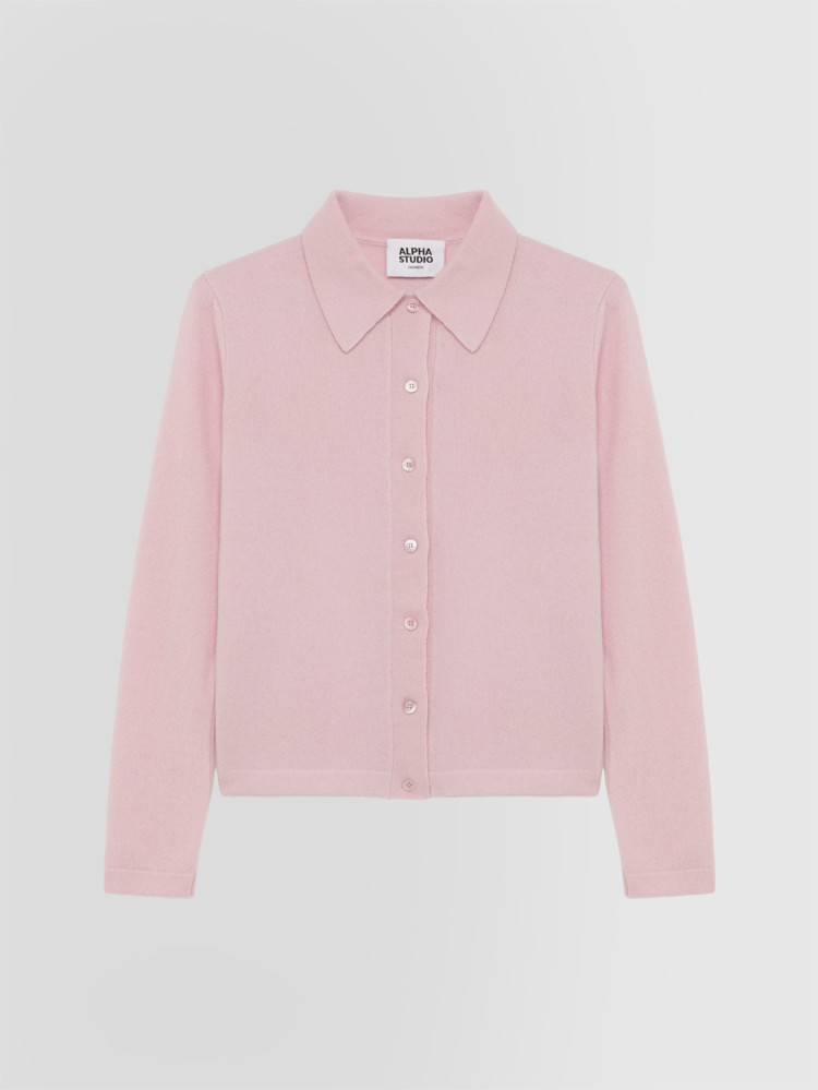 SHIRT CARDIGAN IN CASHMERE