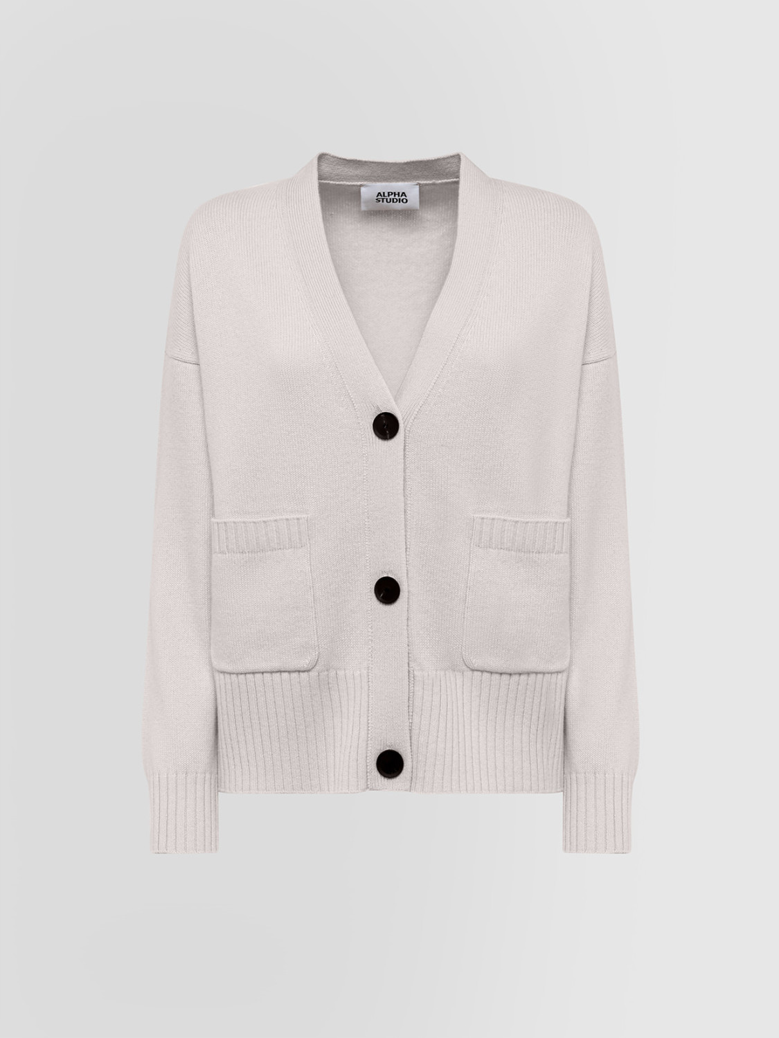 ALPHA STUDIO: CONTEMPORARY CARDIGAN WITH BUTTONS