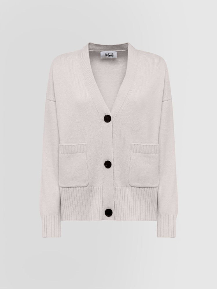CONTEMPORARY CARDIGAN WITH BUTTONS