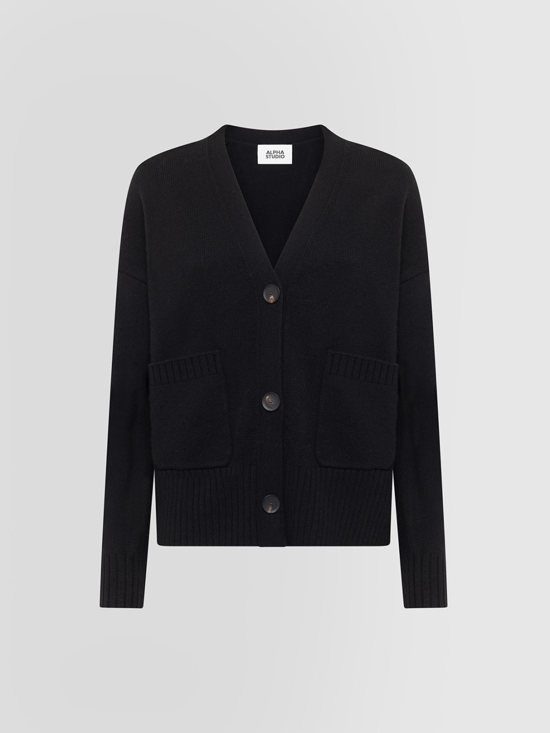 ALPHA STUDIO: CONTEMPORARY CARDIGAN WITH BUTTONS
