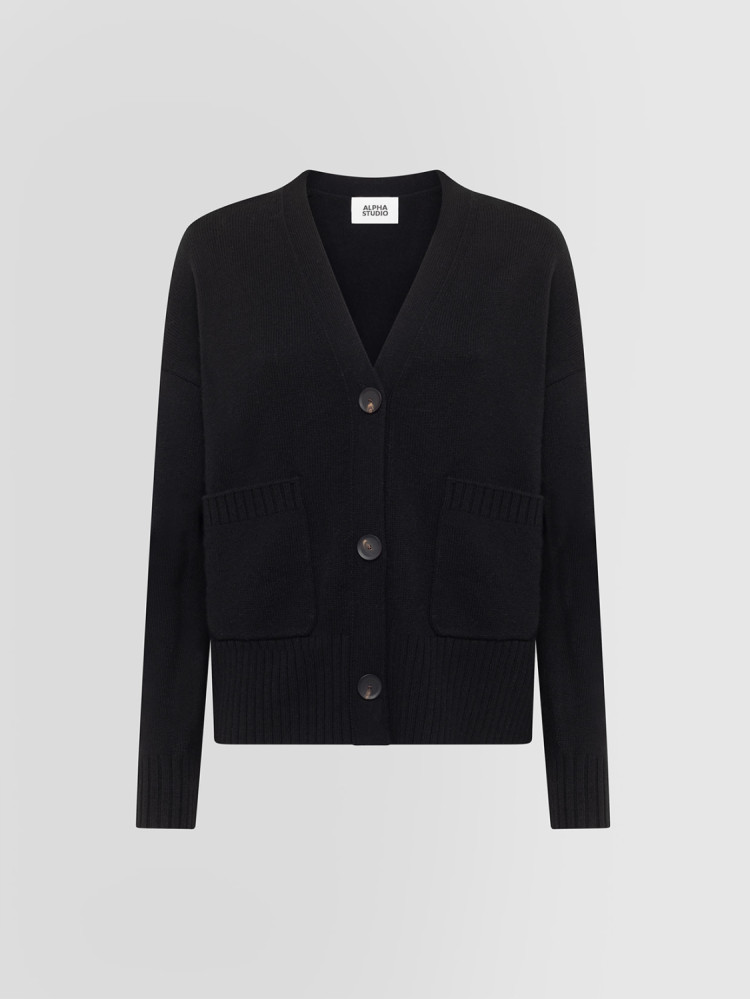 CONTEMPORARY CARDIGAN WITH BUTTONS