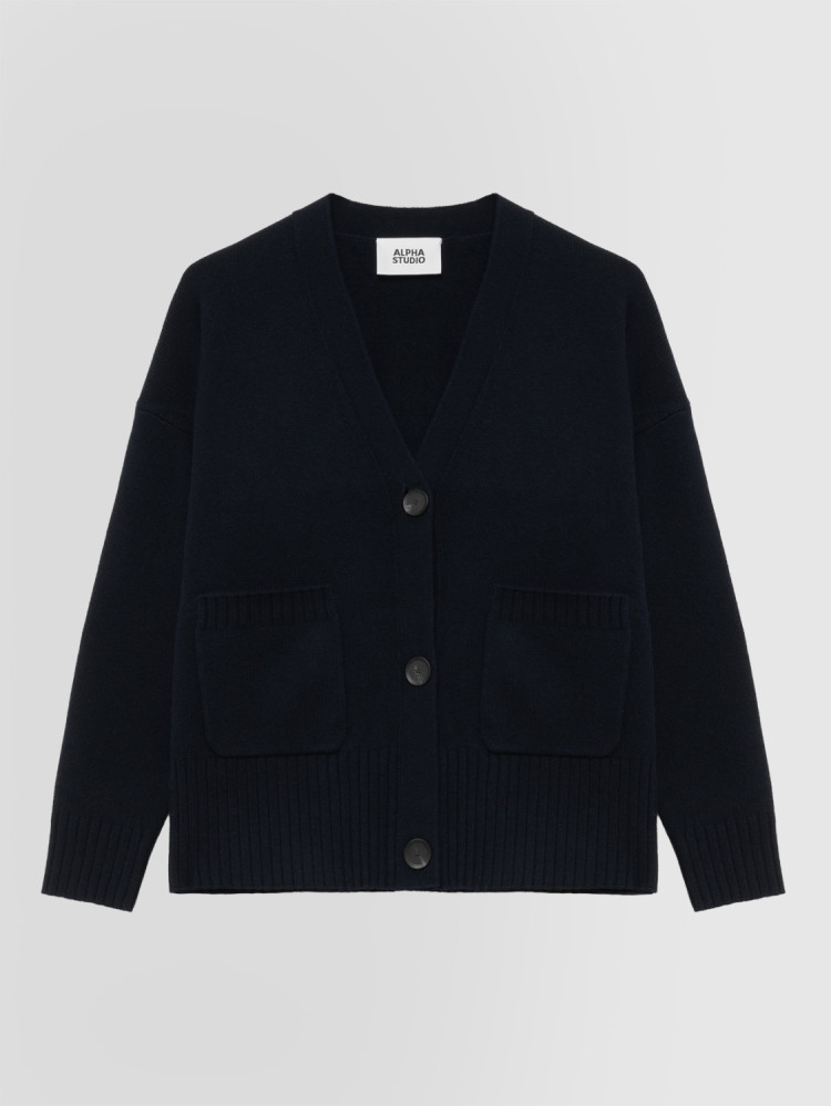 CÁRDIGAN EN LANA Y CACHEMIRA