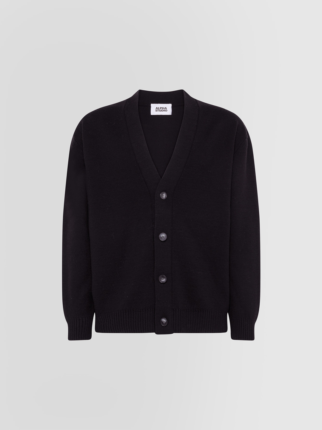 ALPHA STUDIO: CARDIGAN IN FABRIC KNIT
