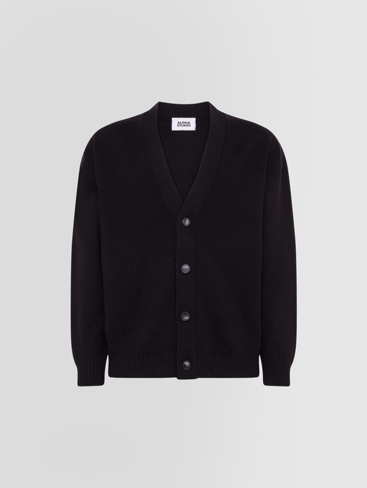 CARDIGAN IN FABRIC KNIT
