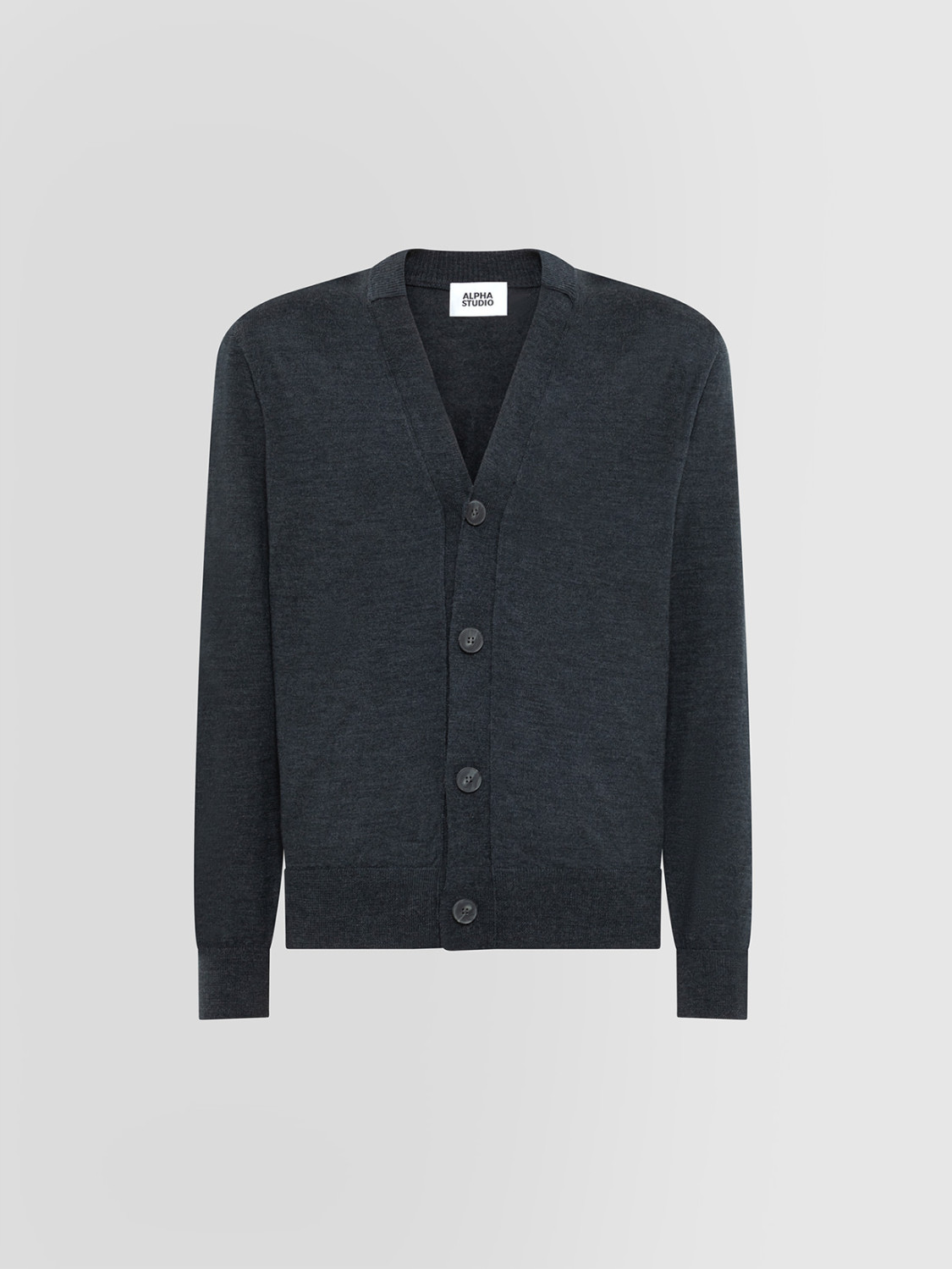 ALPHA STUDIO: CARDIGAN IN MERINO WOOL