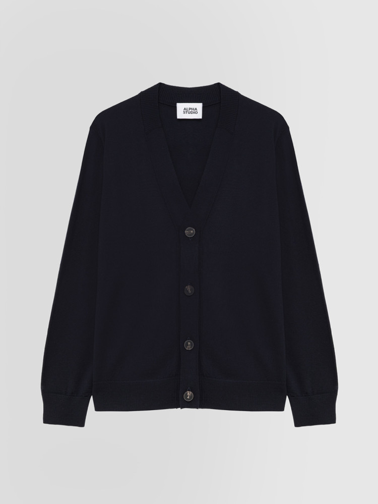 CARDIGAN IN MERINO WOOL