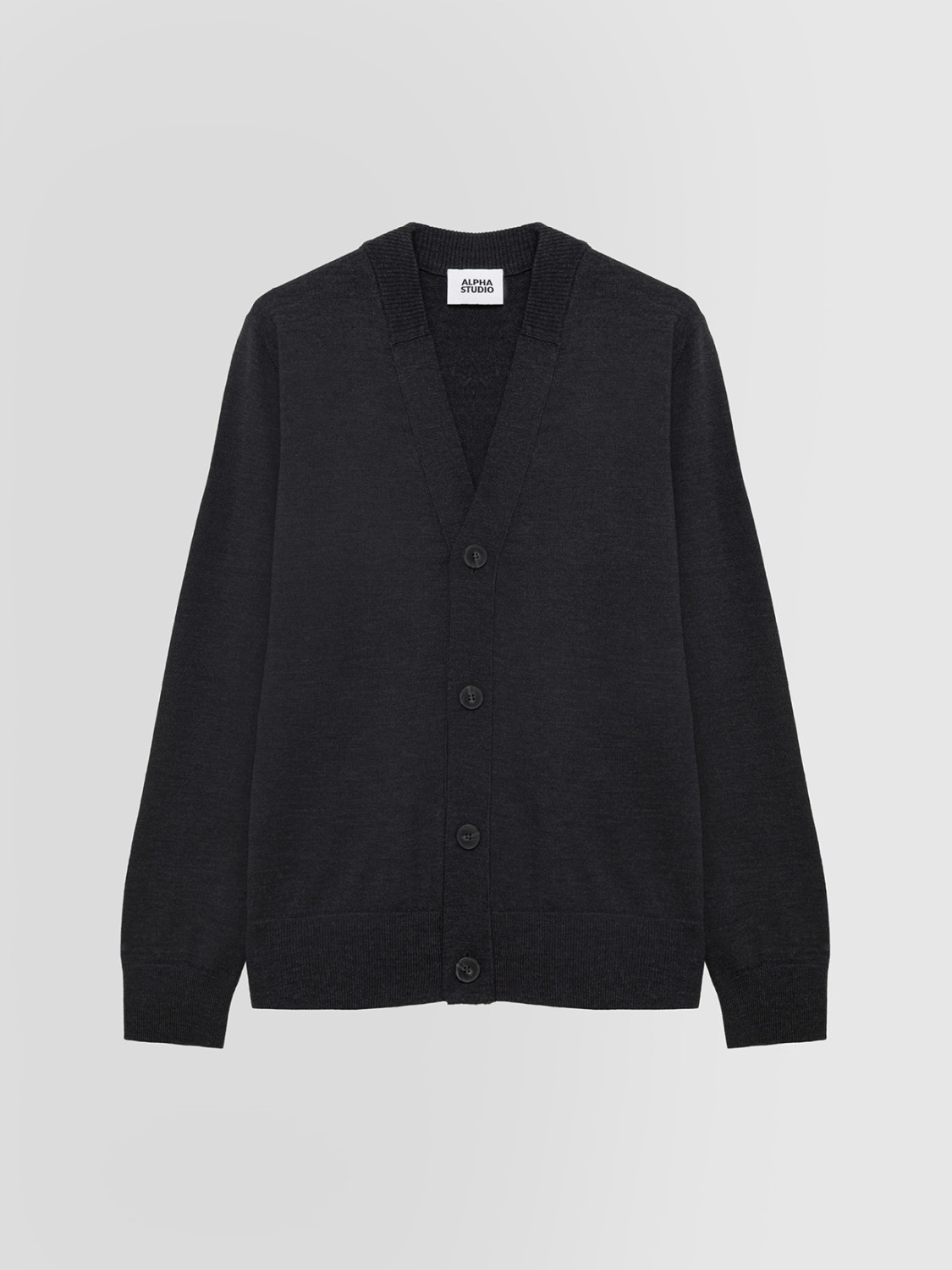 ALPHA STUDIO: CARDIGAN IN MERINO WOOL