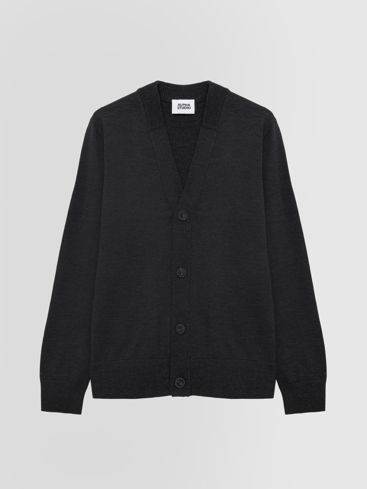 CARDIGAN IN MERINO WOOL