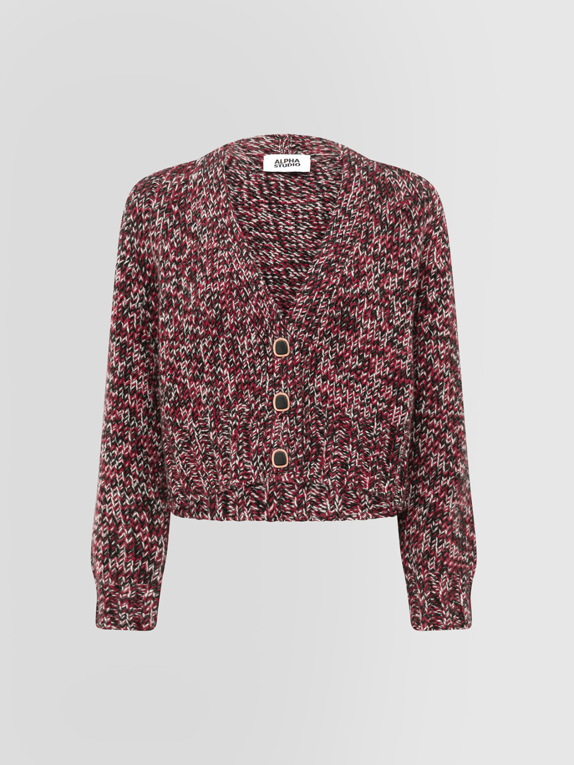 ALPHA STUDIO: MOULINE CARDIGAN IN THREE COLORS