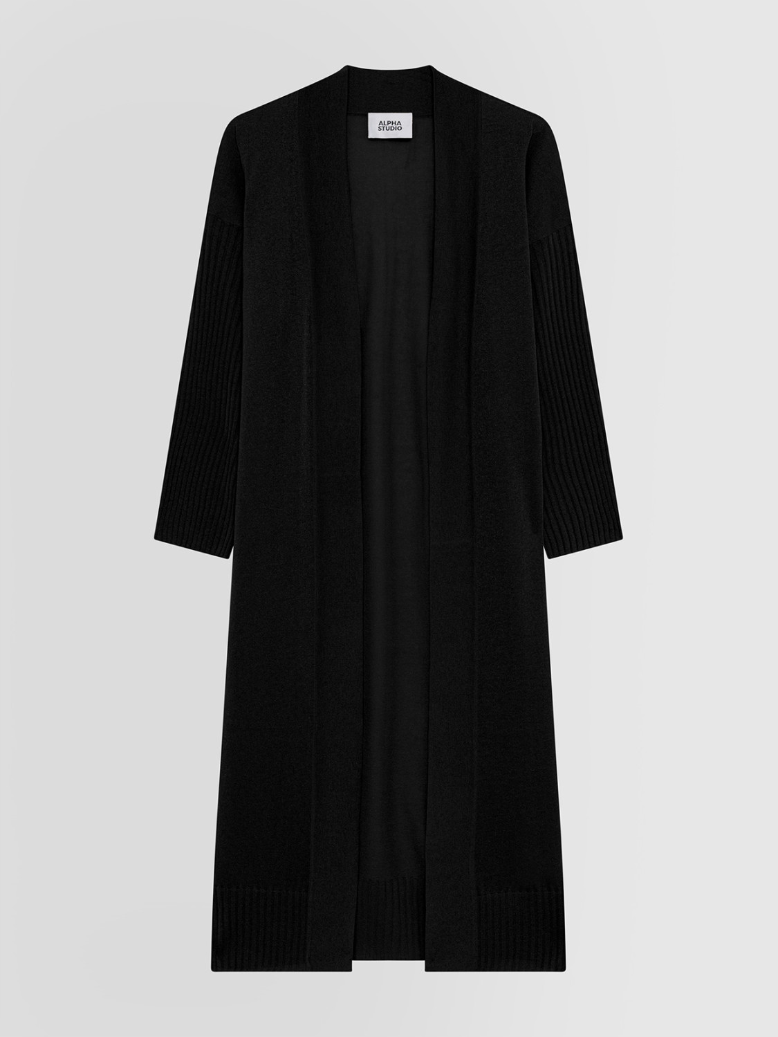 ALPHA STUDIO: CARDIGAN WET EFFECT