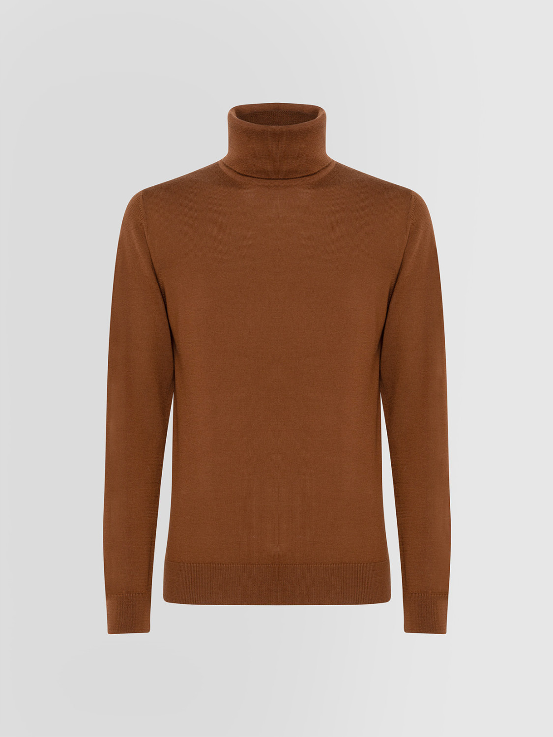 ALPHA STUDIO: BASIC TURTLENECK SWEATER IN MERINO WOOL