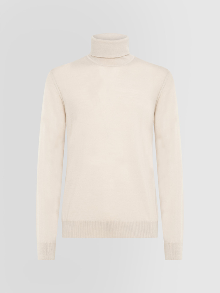 BASIC TURTLENECK SWEATER IN MERINO WOOL
