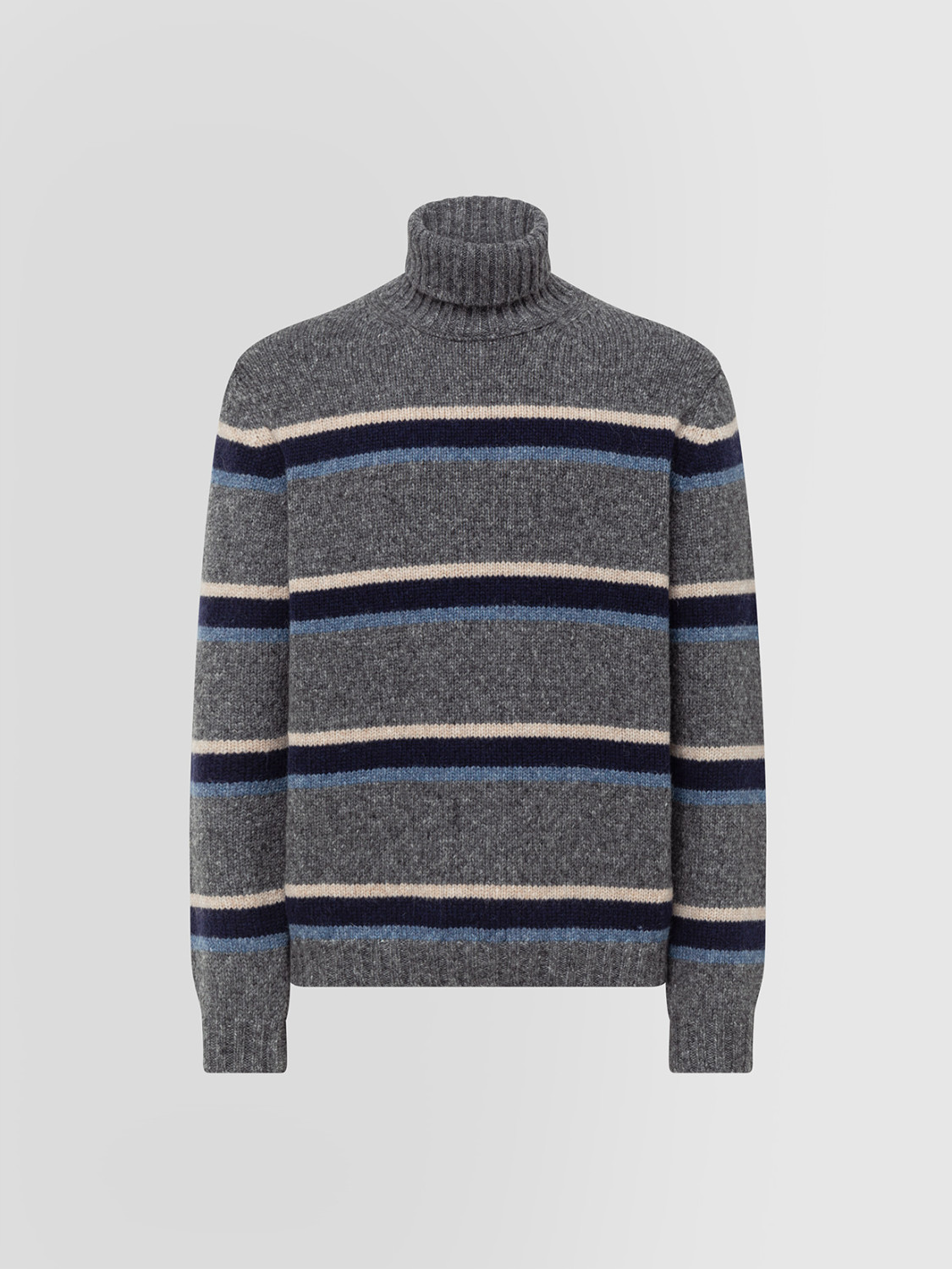 ALPHA STUDIO: TURTLENECK SWEATER IN ALPACA RIGA