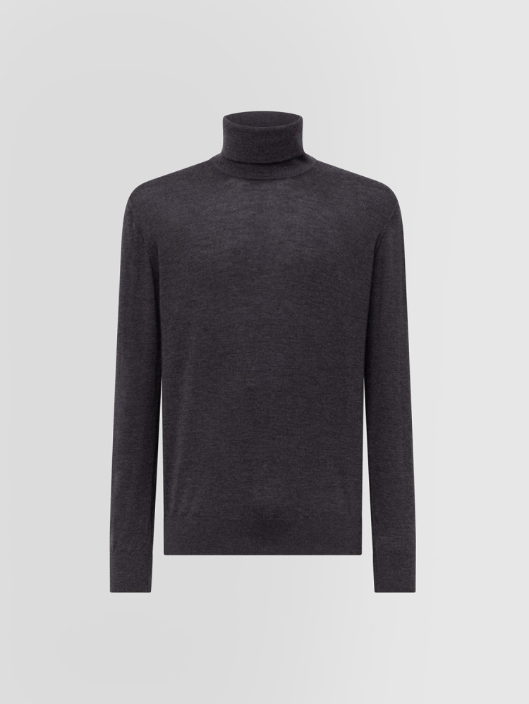 TURTLENECK SWEATER IN BRUSHED CASHMERE