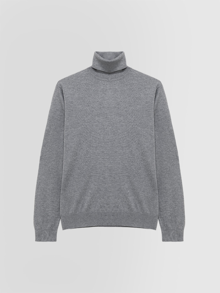 TURTLENECK SWEATER IN SILK AND CASHMERE