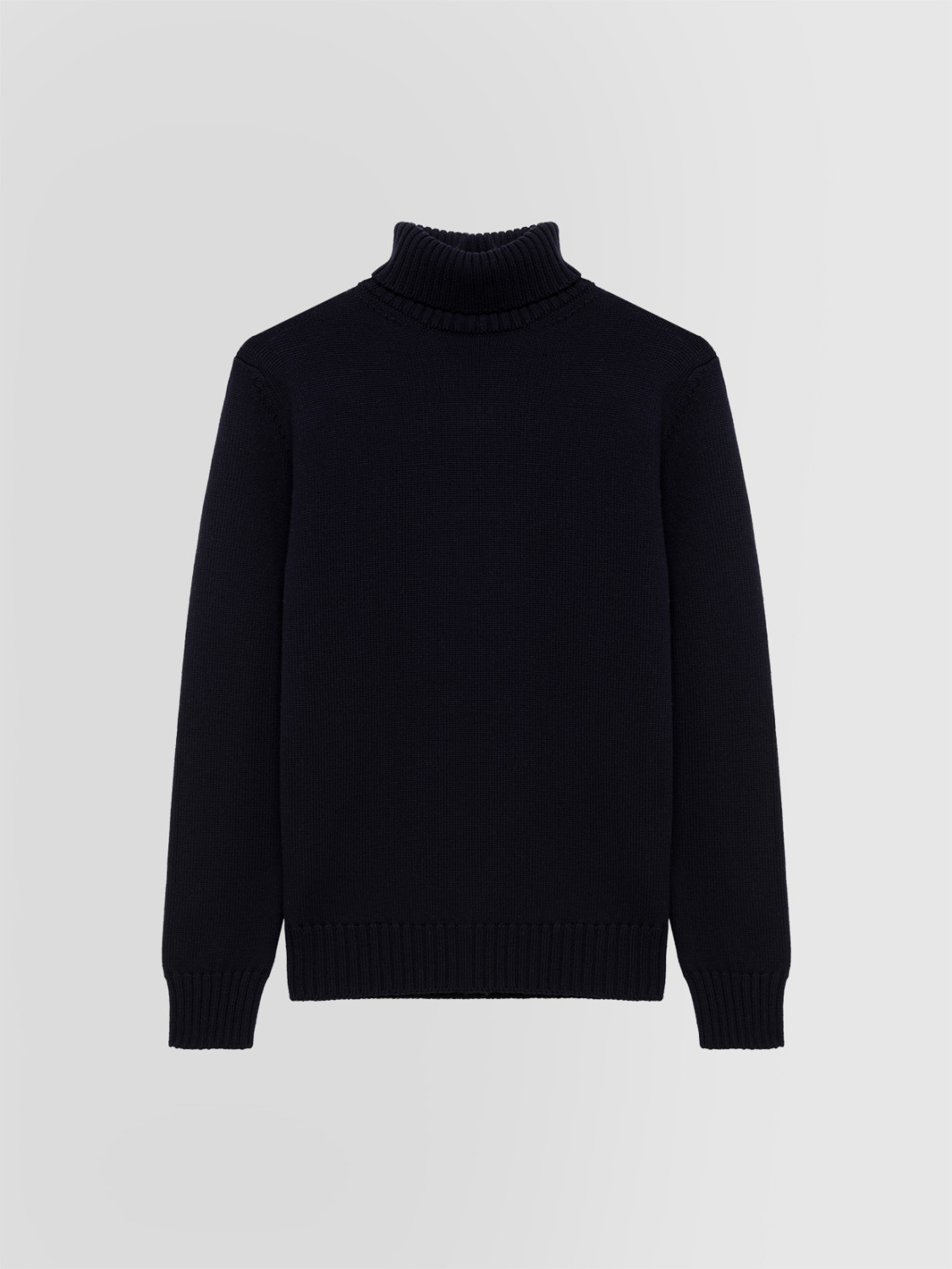 ALPHA STUDIO: JERSEY DE CUELLO CISNE DE VARIOS CABOS EN LANA MERINO