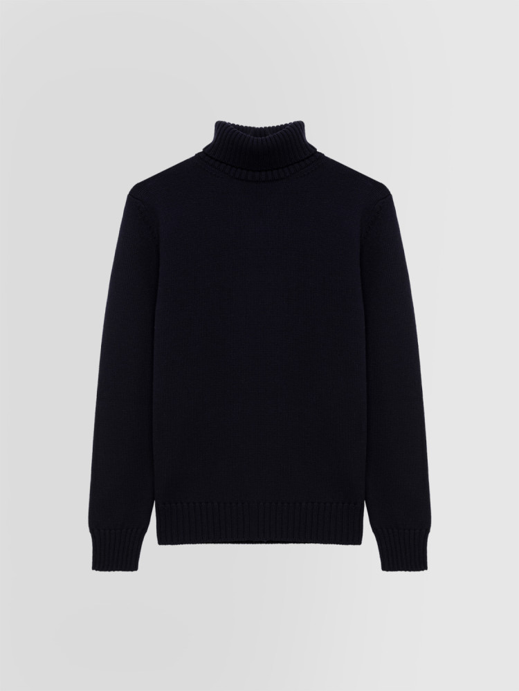 JERSEY DE CUELLO CISNE DE VARIOS CABOS EN LANA MERINO