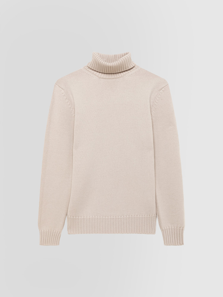 JERSEY DE CUELLO CISNE DE VARIOS CABOS EN LANA MERINO