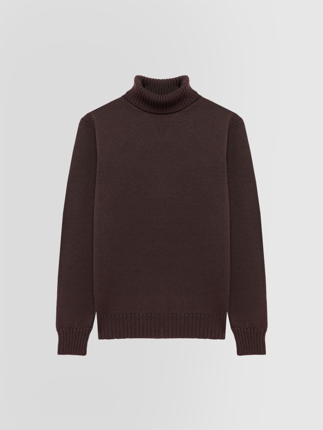 ALPHA STUDIO: JERSEY DE CUELLO CISNE DE VARIOS CABOS EN LANA MERINO