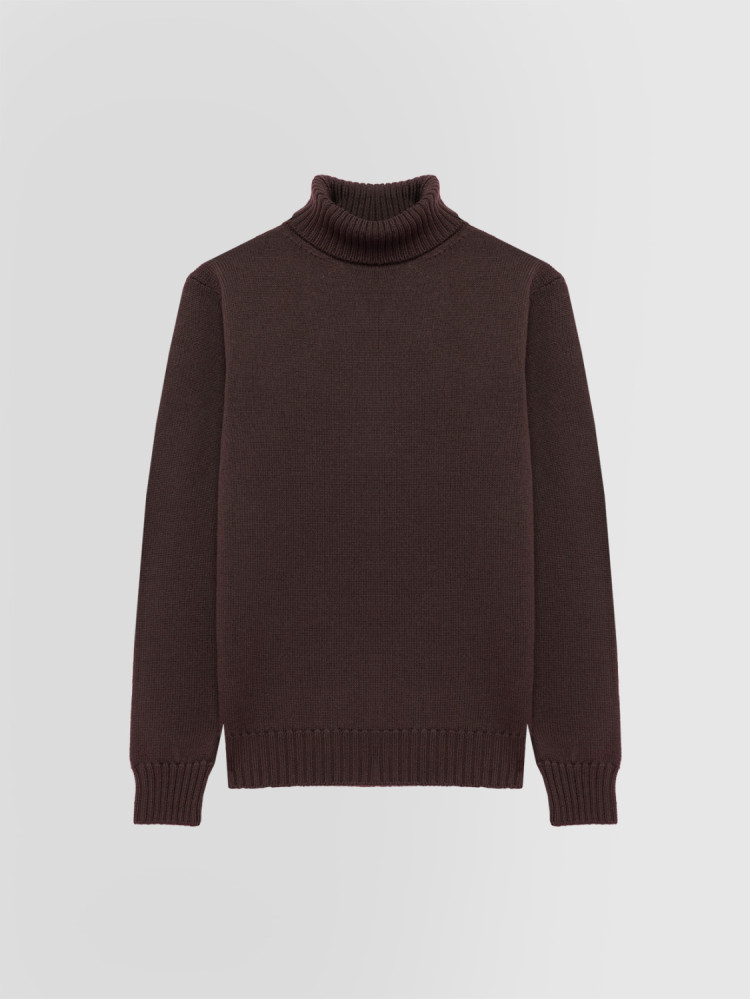 JERSEY DE CUELLO CISNE DE VARIOS CABOS EN LANA MERINO
