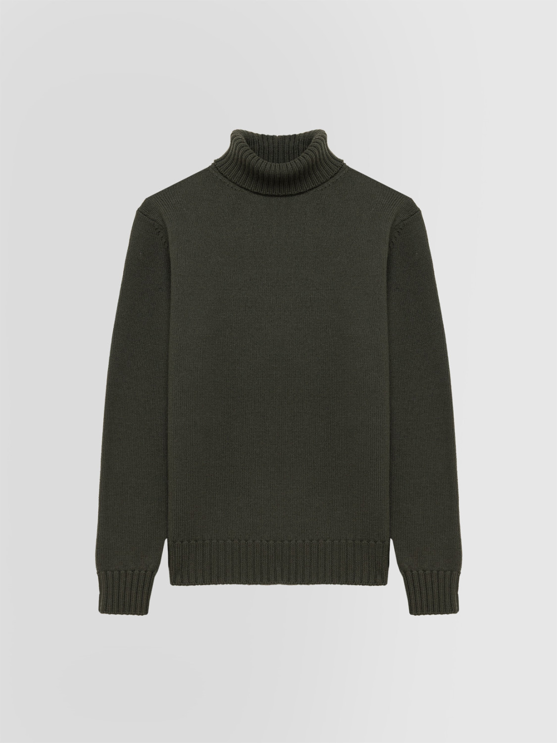 ALPHA STUDIO: JERSEY DE CUELLO CISNE DE VARIOS CABOS EN LANA MERINO