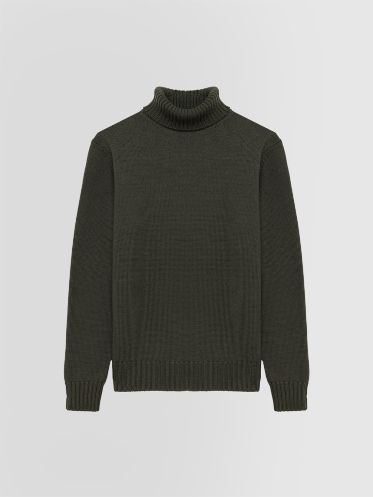 JERSEY DE CUELLO CISNE DE VARIOS CABOS EN LANA MERINO