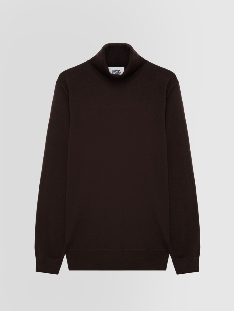 SLIM TURTLENECK SWEATER IN MERINO WOOL