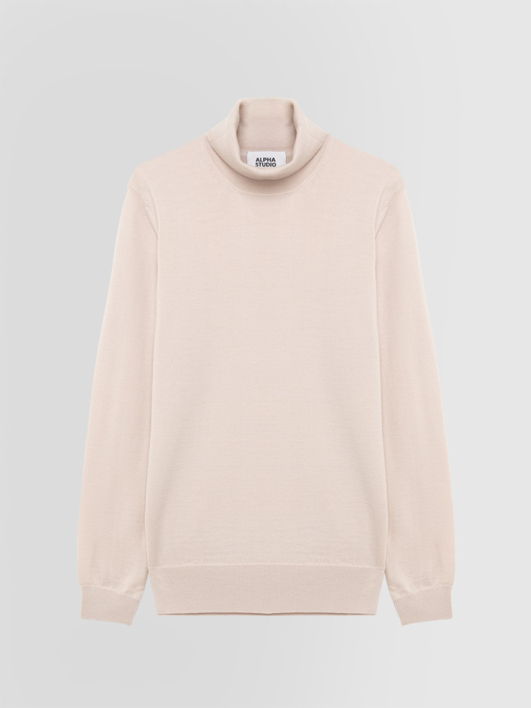 SLIM TURTLENECK SWEATER IN MERINO WOOL