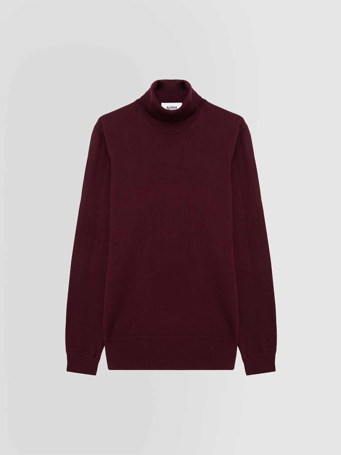 ALPHA STUDIO: SLIM TURTLENECK SWEATER IN MERINO WOOL